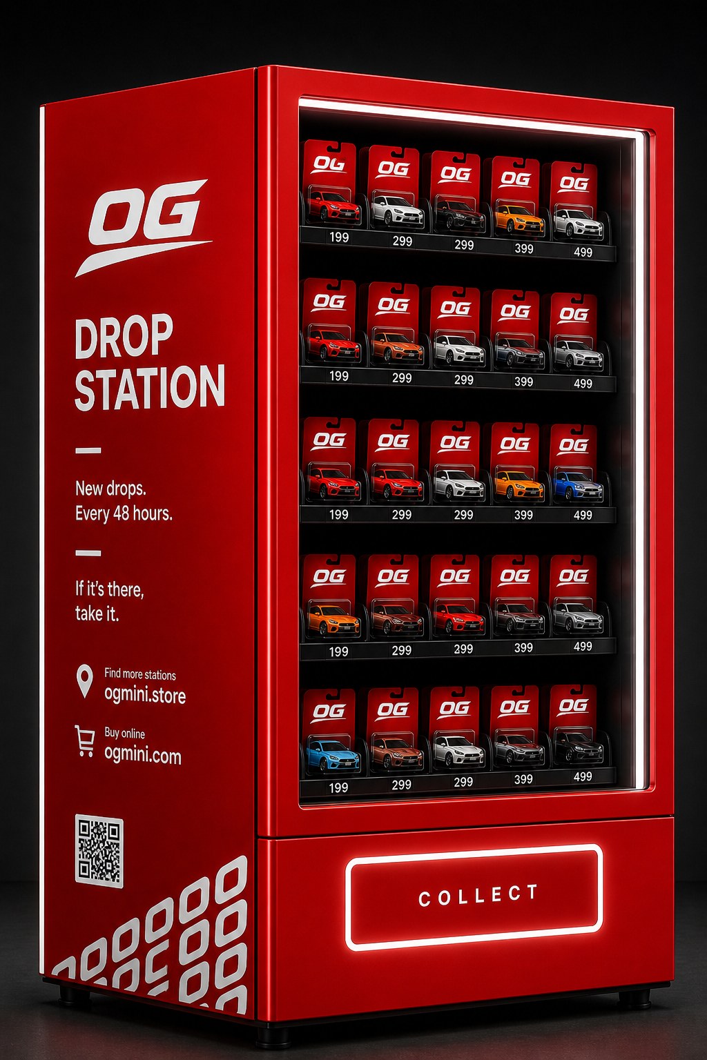 OGMini Drop Station — new diecast drops every 48 hours